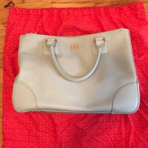 Tory Burch Robinson double zip tote